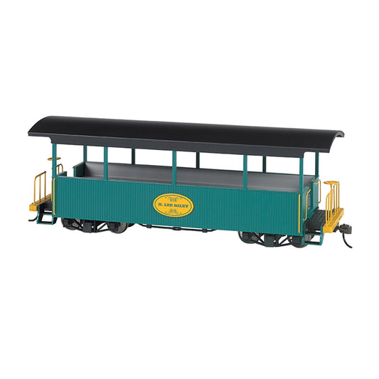 Bachmann USA Open Excursion Car 'H.Lee Riley' Green with Black Roof On30 26005