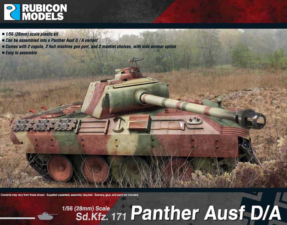 Rubicon Models 280014 Panther Ausf D/A 1:56 Plastic Model Kit