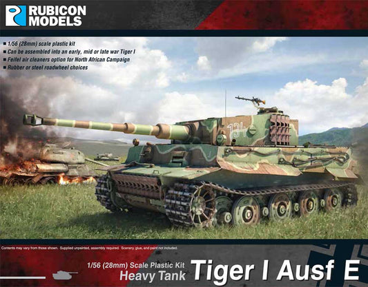 Rubicon Models 280016 Tiger I Ausf E 1:56 Plastic Model Kit