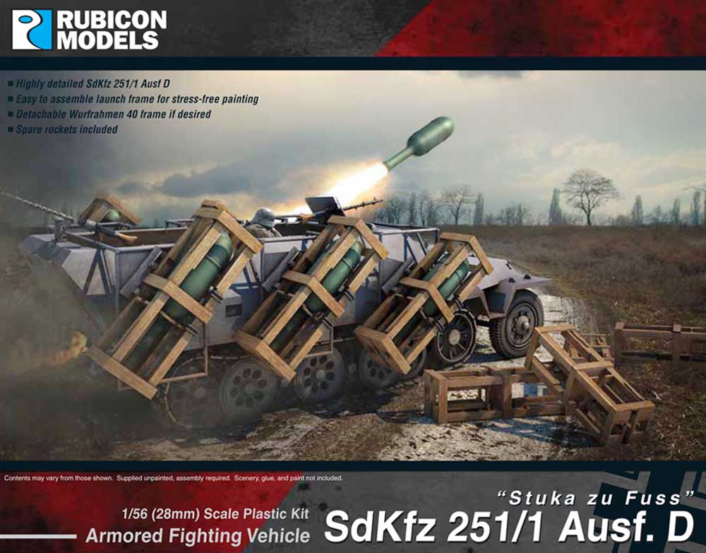 Rubicon Models 280020 Sdkfz 251D Stuka Zu FUSS 1:56 Plastic Model Kit