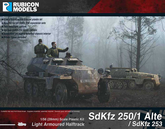 Rubicon Models 280032 Sdkfz 250/1 Alte & Sdkfz 253 1:56 Plastic Model Kit