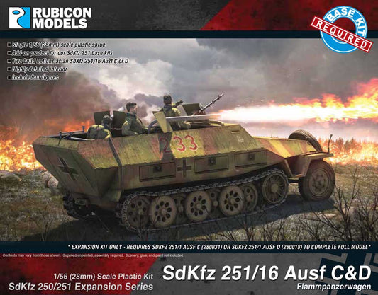 Rubicon Models 280040 Sdkfz 250/251 Expansion Flammpanzerwagen 1:56 Model Kit
