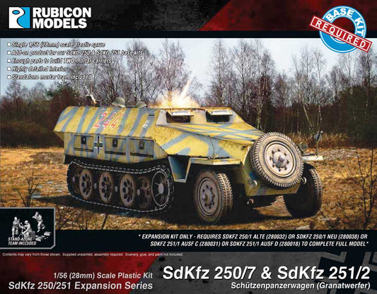 Rubicon Models 280043 Sdkfz 250/251 Expansion 250/7 251/2 Mortar 1:56 Model Kit