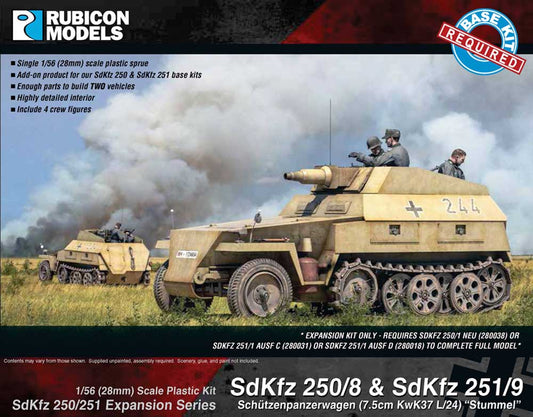 Rubicon Models 280044 Sdkfz 250/251 Expansion 250/8 251/9 Stummel 1:56 Model Kit