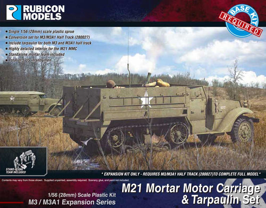 Rubicon Models 280053 M3/M3A1 Expansion - M21 Mmc & Tarpaulin Set 1:56 Model Kit