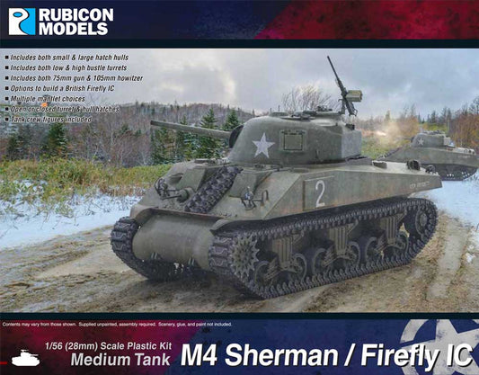 Rubicon Models 280060 M4 Sherman / Firefly Ic 1:56 Plastic Model Kit