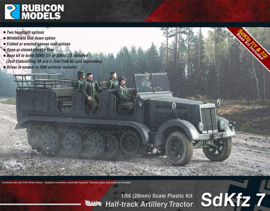 Rubicon Models 280065 Sdkfz 7 Halftrack 1:56 Plastic Model Kit