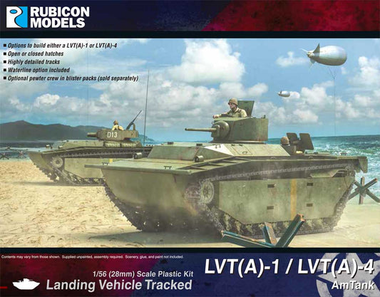 Rubicon Models 280066 Lvt(A)-1 / Lvt(A)-4 Amtank 1:56 Plastic Model Kit
