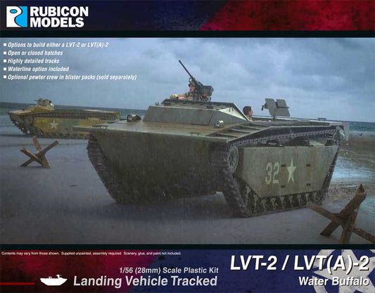 Rubicon Models 280067 Lvt-2 / Lvt(A)-2 Water Buffalo 1:56 Plastic Model Kit