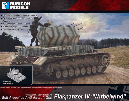 Rubicon Models 280079 Flakpanzer Iv "Wirbelwind" 1:56 Plastic Model Kit