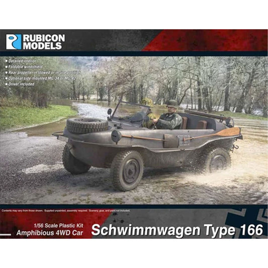 Rubicon Models 280080 Schwimmwagen Type 166 1:56 Plastic Model Kit