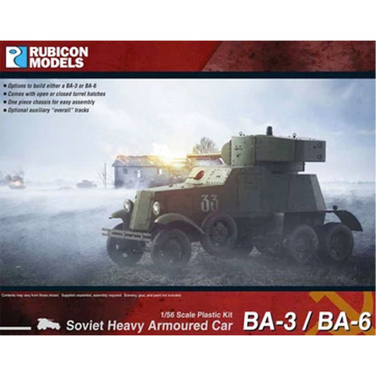 Rubicon Models 280084 Ba-3 / Ba-6 Heavy Armoured Car 1:56 Plastic Model Kit