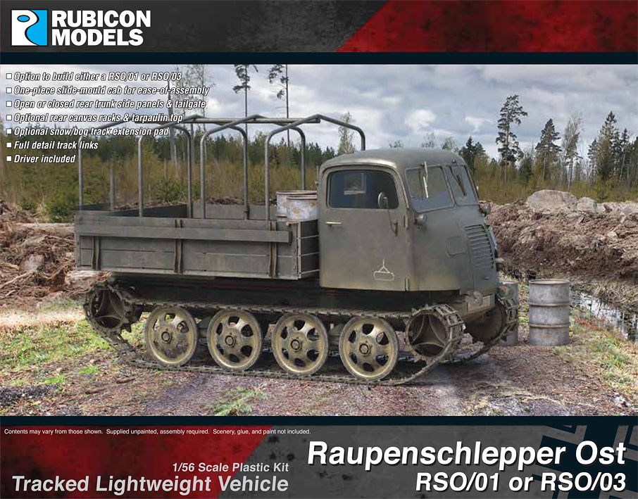 Rubicon 280128 Raupenschlepper Ost RSO/01 or RSO/03 1:56 Model Kit