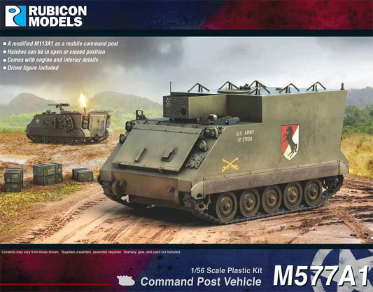 Rubicon 280136 M577A1 APC Command Post Vehicle 1:56 Model Kit