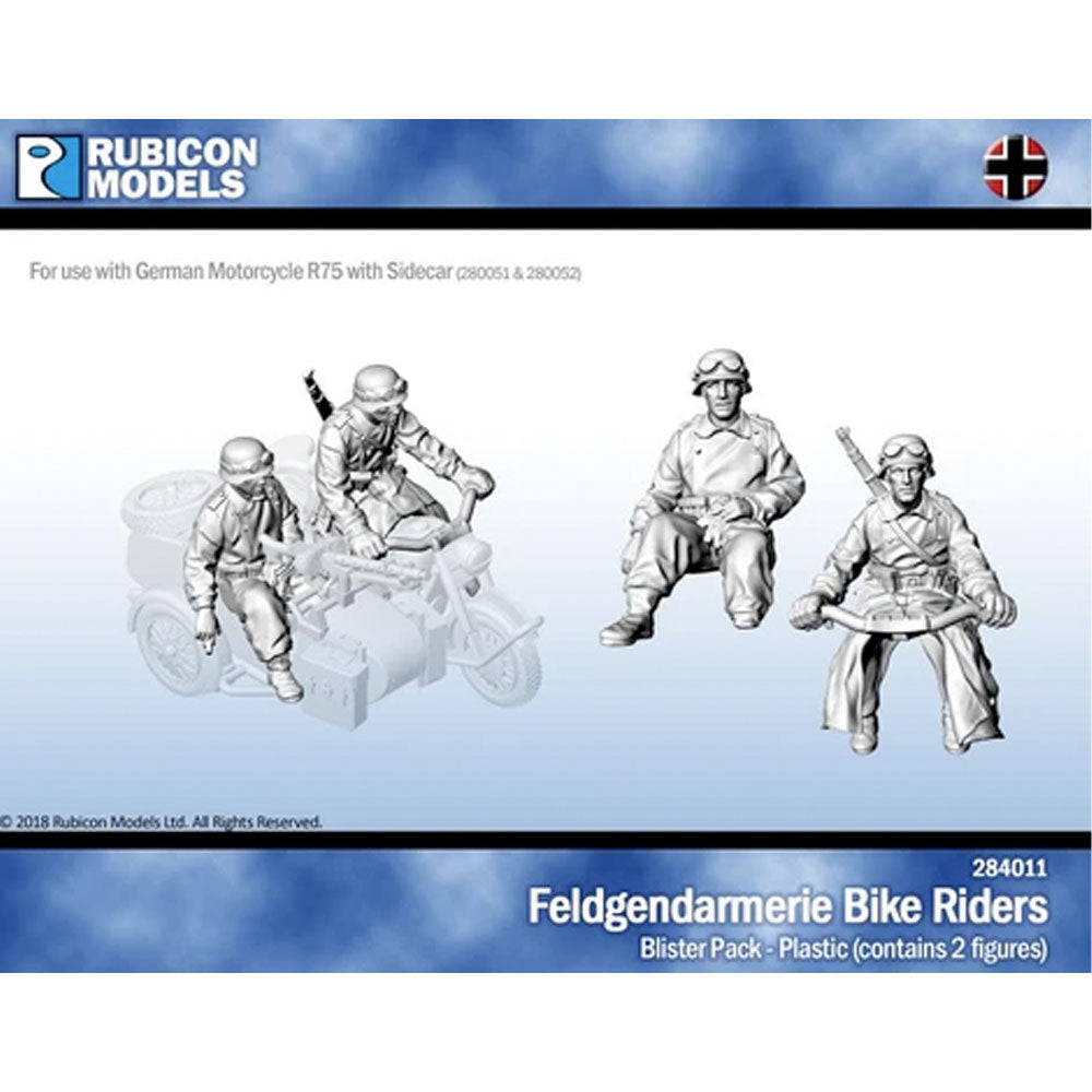 Rubicon Models 284011 Feldgendarmerie Bike Crew 1:56 Plastic Model Kit