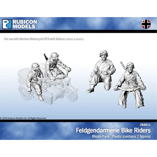 Rubicon Models 284011 Feldgendarmerie Bike Crew 1:56 Plastic Model Kit