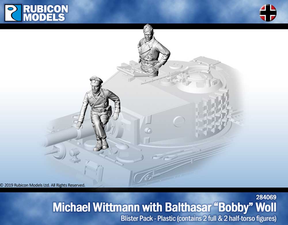 Rubicon Models 284069 Micheal Wittmann & Balthasar " Bobby" Woll 1:56 Model Kit