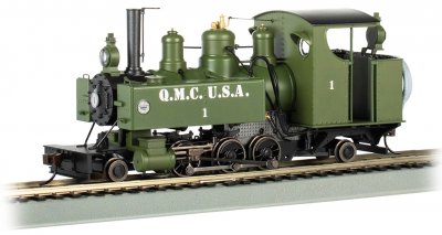 Bachmann USA 2-6-2T Baldwin Class 10 Trench Engine Quartermaster Corps #1 On30 29504