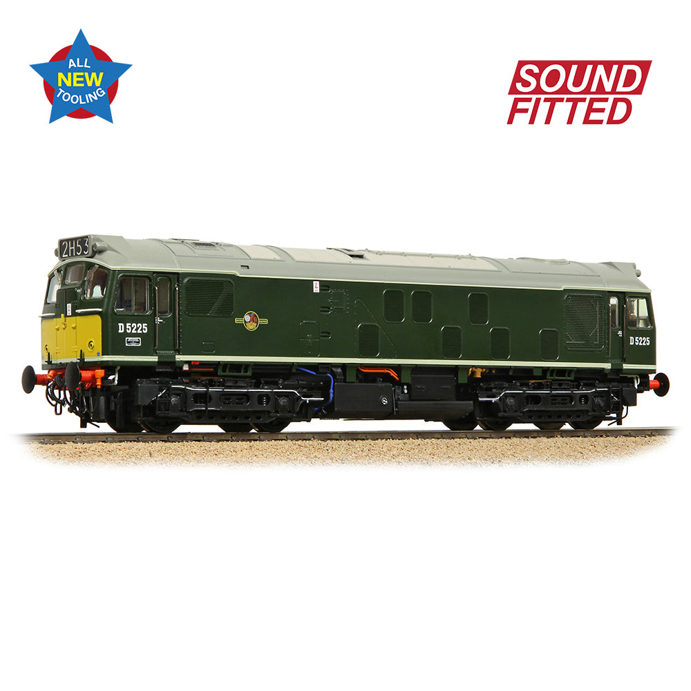 Bachmann Branchline 32-343SF Class 25/1 D5225 BR Green (Small Yellow Panels)