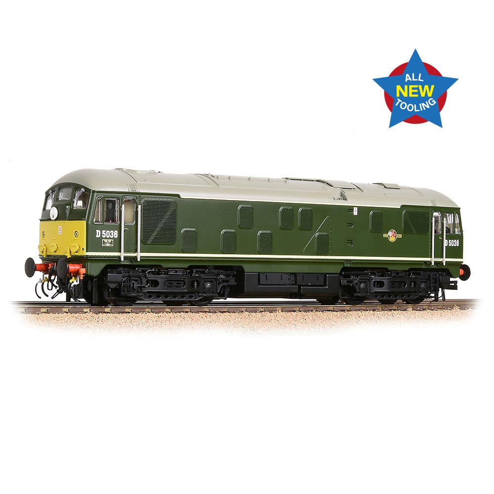 Bachmann Branchline 32-415 Class 24/0 D5036 Disc Headcode BR Green Small Yellow Panels
