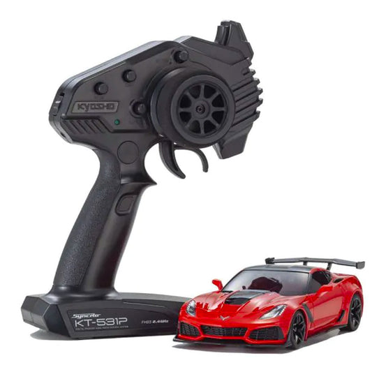 Kyosho Mini-Z RWD Chevrolet Corvette ZR1 Torch Red 1:27 RTR RC 32334R