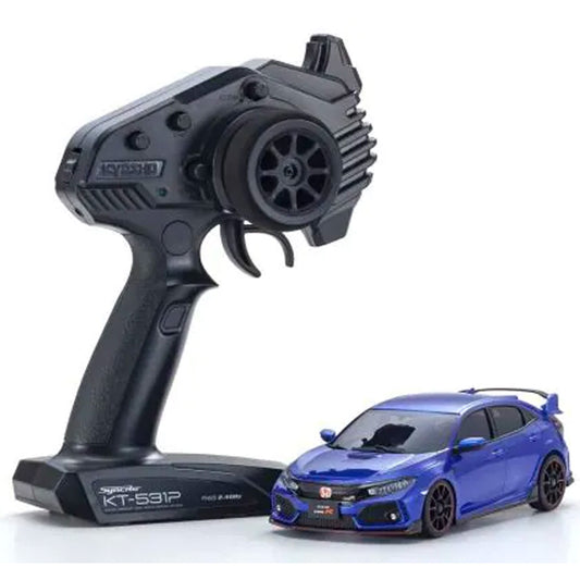 Kyosho Mini-Z AWD Honda Civic Type R Sporty Blue 1:27 RTR RC 32613BL