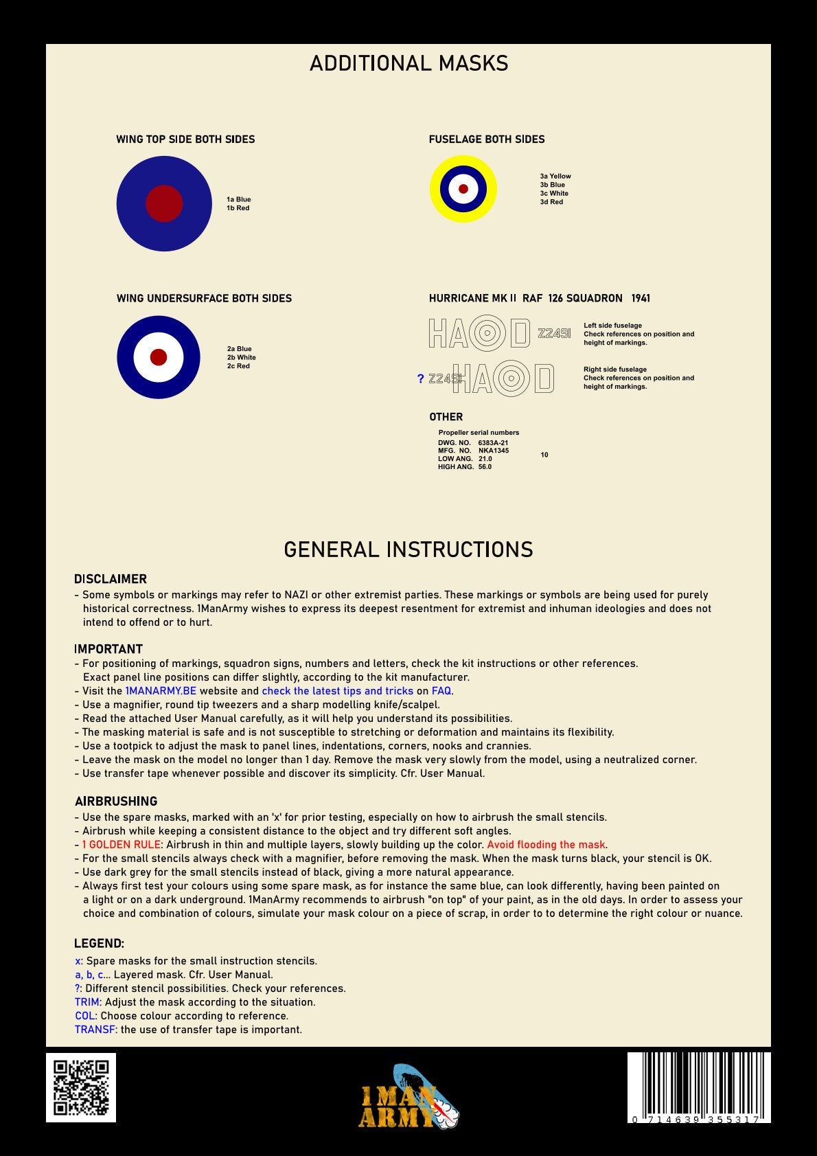1ManArmy 32DET002 1:32 Hawker Hurricane Mk.II RAF 1941