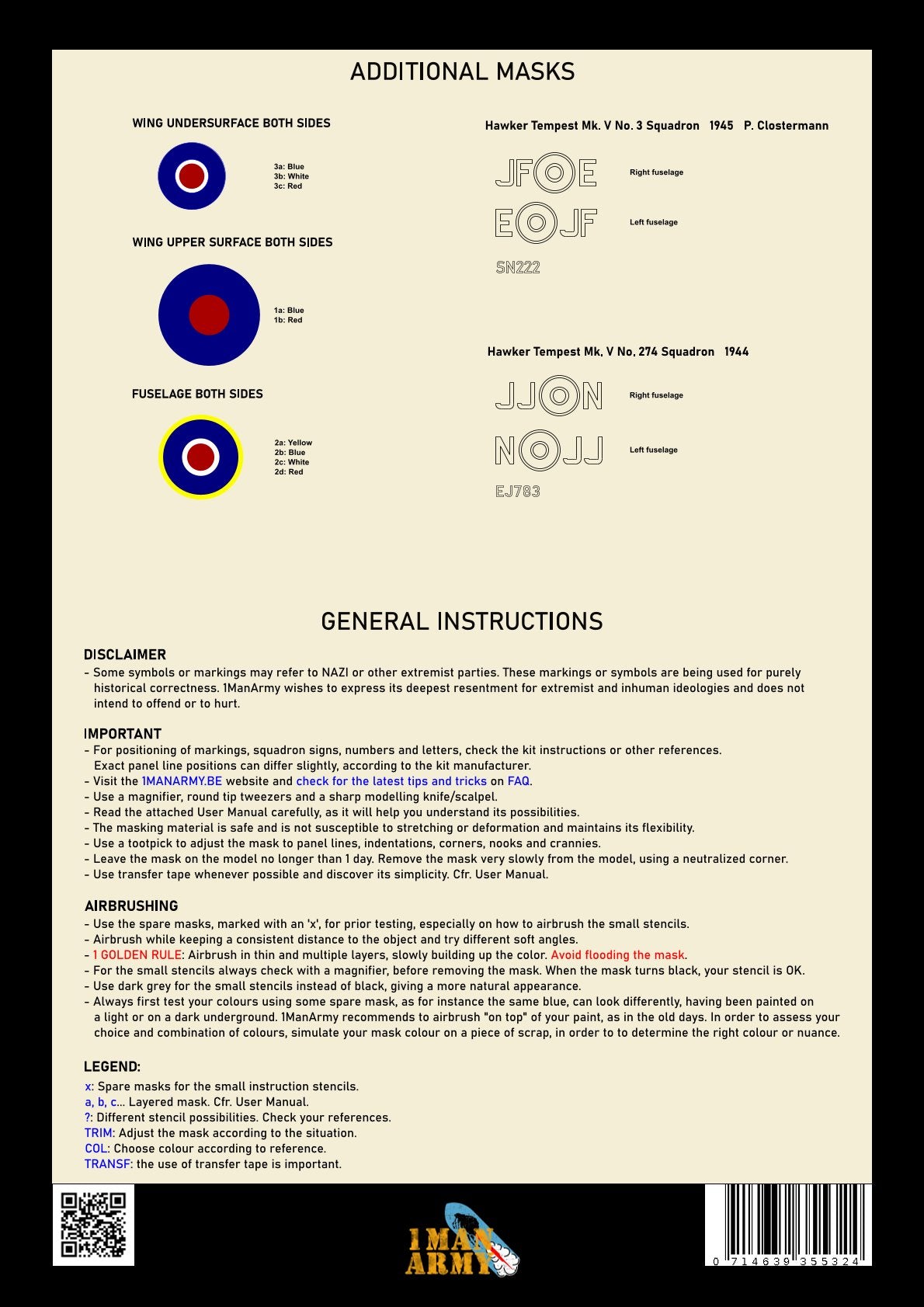 1ManArmy 32DET003 1:32 Hawker Tempest Mk.V RAF1