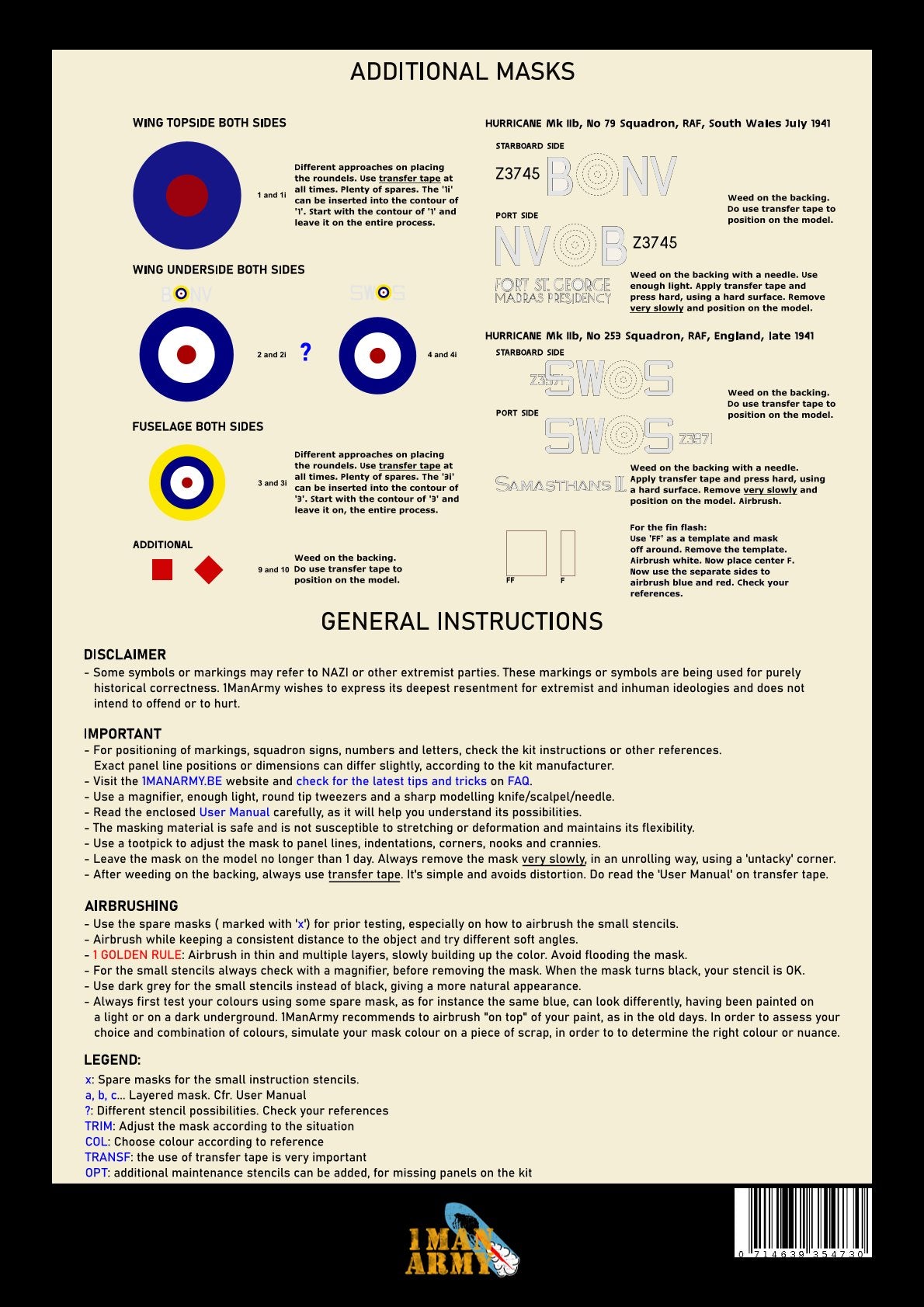 1ManArmy 32DET037 1:32 Hawker Hurricane Mk.IIb
