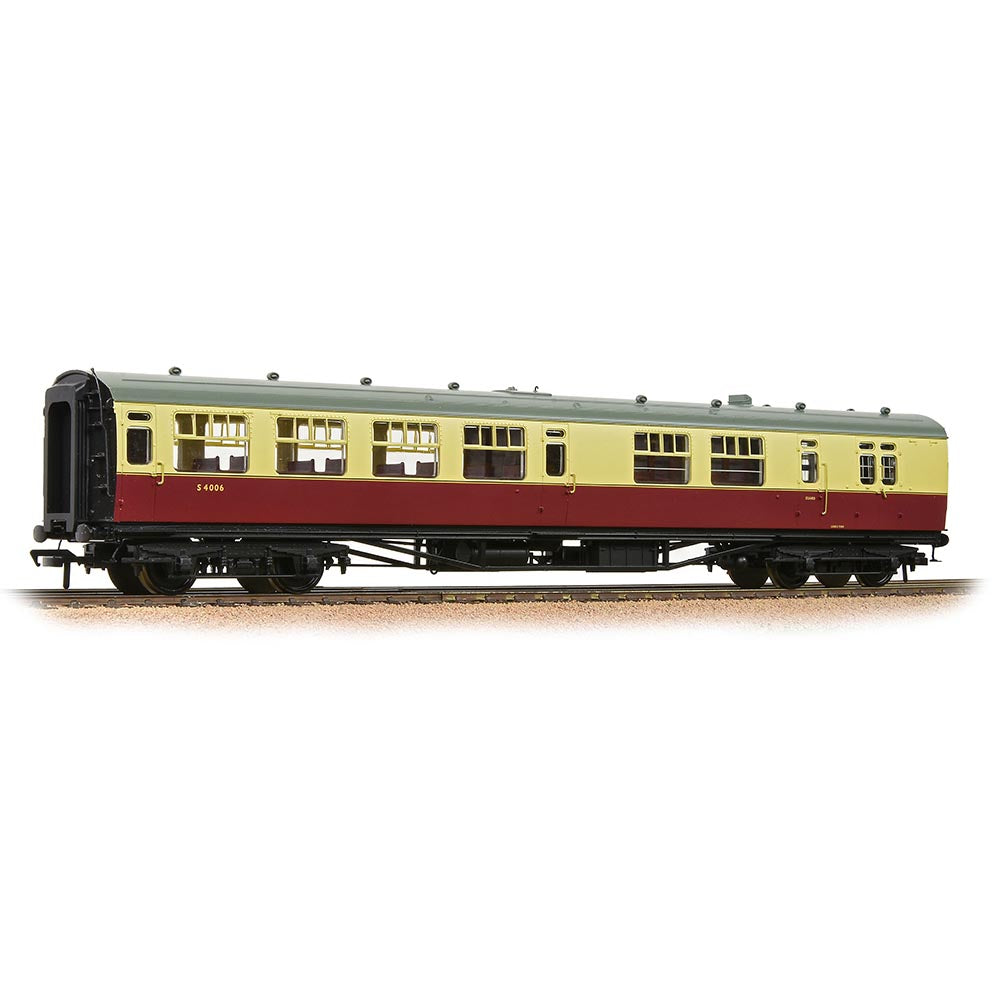 Bachmann Branchline 34-727A SR Bulleid Brake Third Semi-Open 15'' Vents BR Crimson & Cream