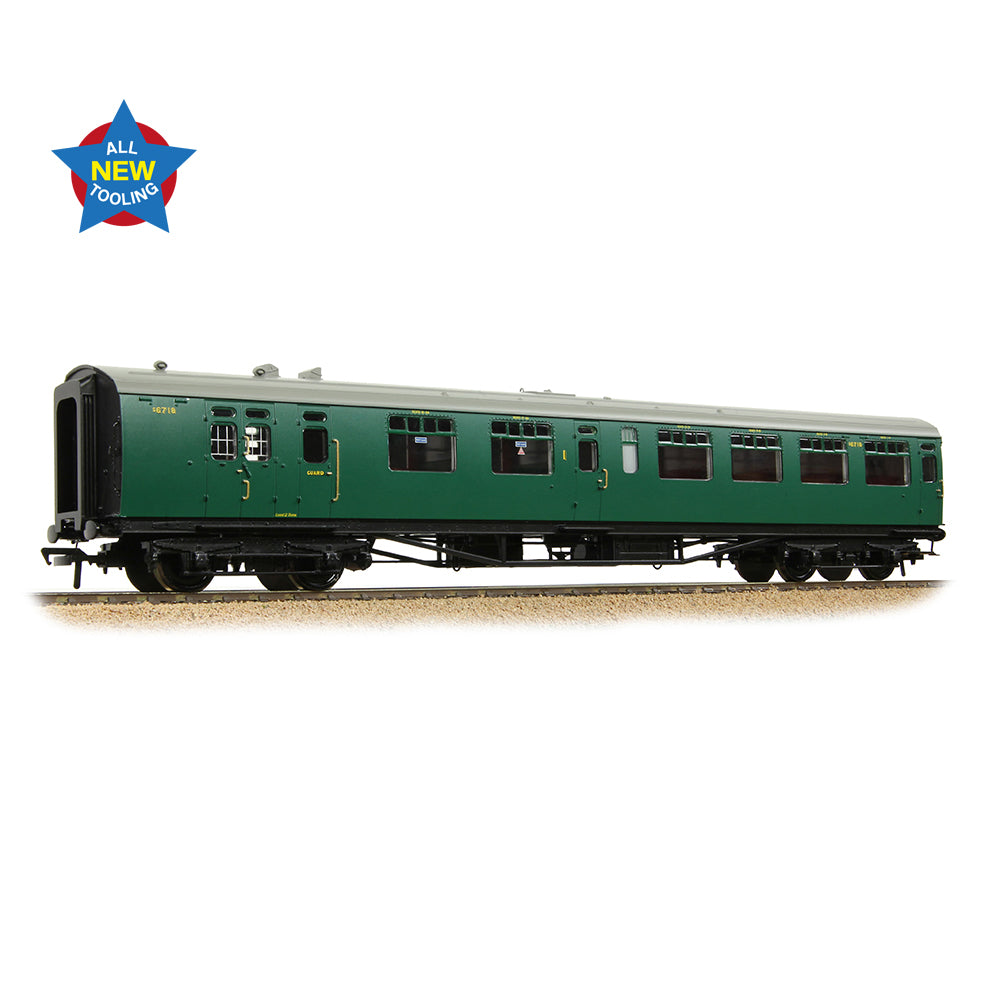 Bachmann 34-760 SR Bulleid Brake Comp. Corridor 10" Vents BR (Ex-SR) Mala. Green