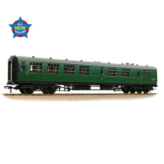 Bachmann 34-761 SR Bulleid Brake Composite Corridor 10" Vents BR (SR) Green OO