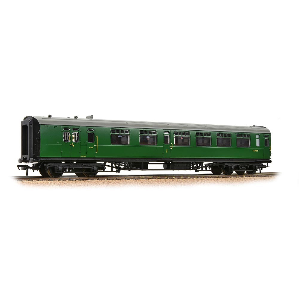 Bachmann Branchline 34-800 SR Bulleid Brake Composite 10'' Vents BR SR Green