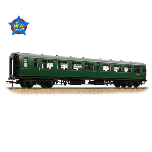 Bachmann Branchline 34-826A SR Bulleid Second Open 15" Vents BR (SR) Green OO