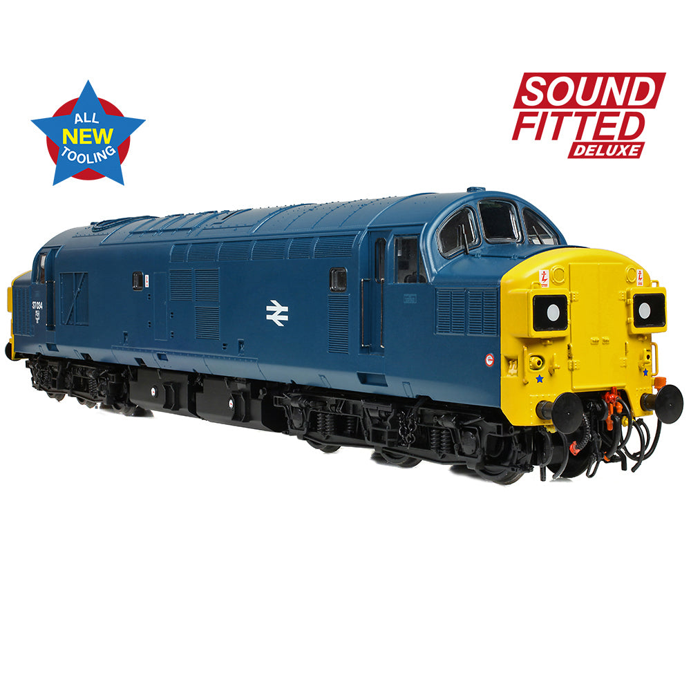 Bachmann Branchline 35-301SFX Class 37/0 Split Headcode 37034 BR Blue Loco