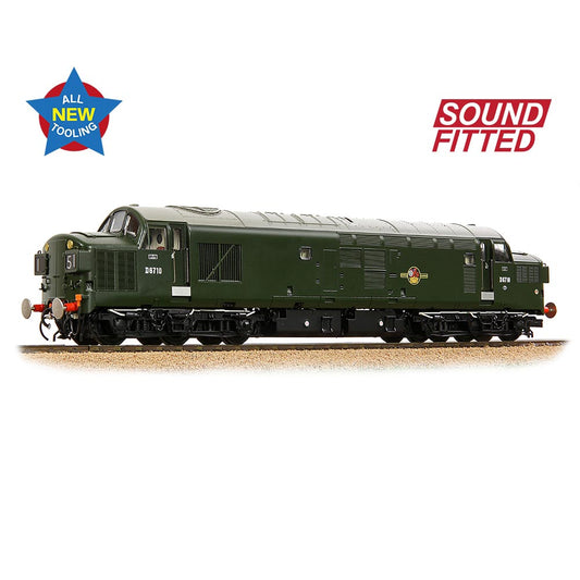 Bachmann Branchline 35-302SF Class 37/0 Split Headcode D6710 BR Green Late Crest