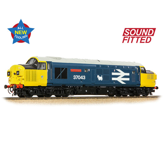 Bachmann Branchline Class 37/0 Split Headcode 37043 Loch Lomond BR Blue 35-304SF