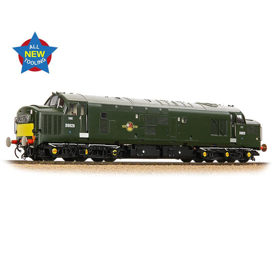 Bachmann Branchline 35-306 Class 37/0 Centre Headcode D6829 BR Green Small Yellow Panels