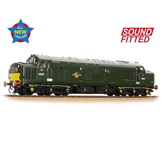 Bachmann Branchline 35-306SF Class 37/0 Centre Headcode D6829 BR Green Small Yellow Panels