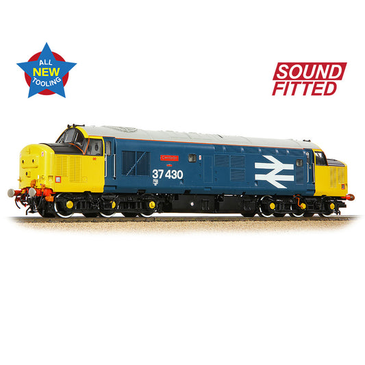 Bachmann Branchline 35-335SF Class 37/4 Refurbished 37430 'Cwmbran' BR Blue (Large Logo) OO Gauge