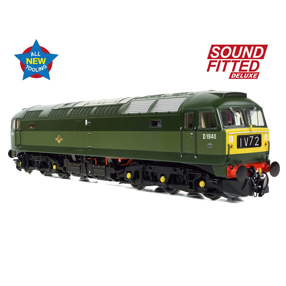 Bachmann Branchline 35-410BSFX Class 47/0 D1940 BR Two-Tone Green SF DLX OO