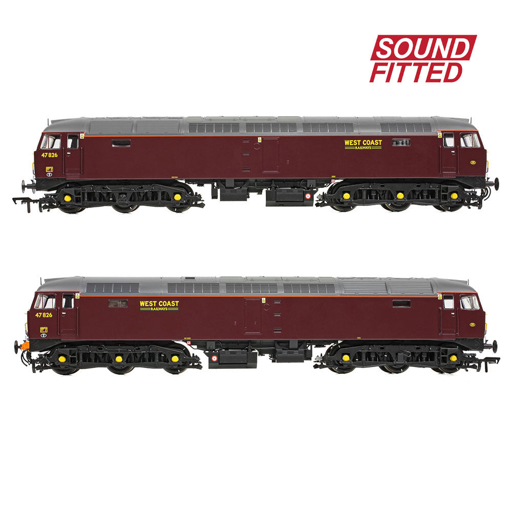 Bachmann Branchline Class 47/4 47826 WCRC Maroon SOUND FITTED 35-431SF