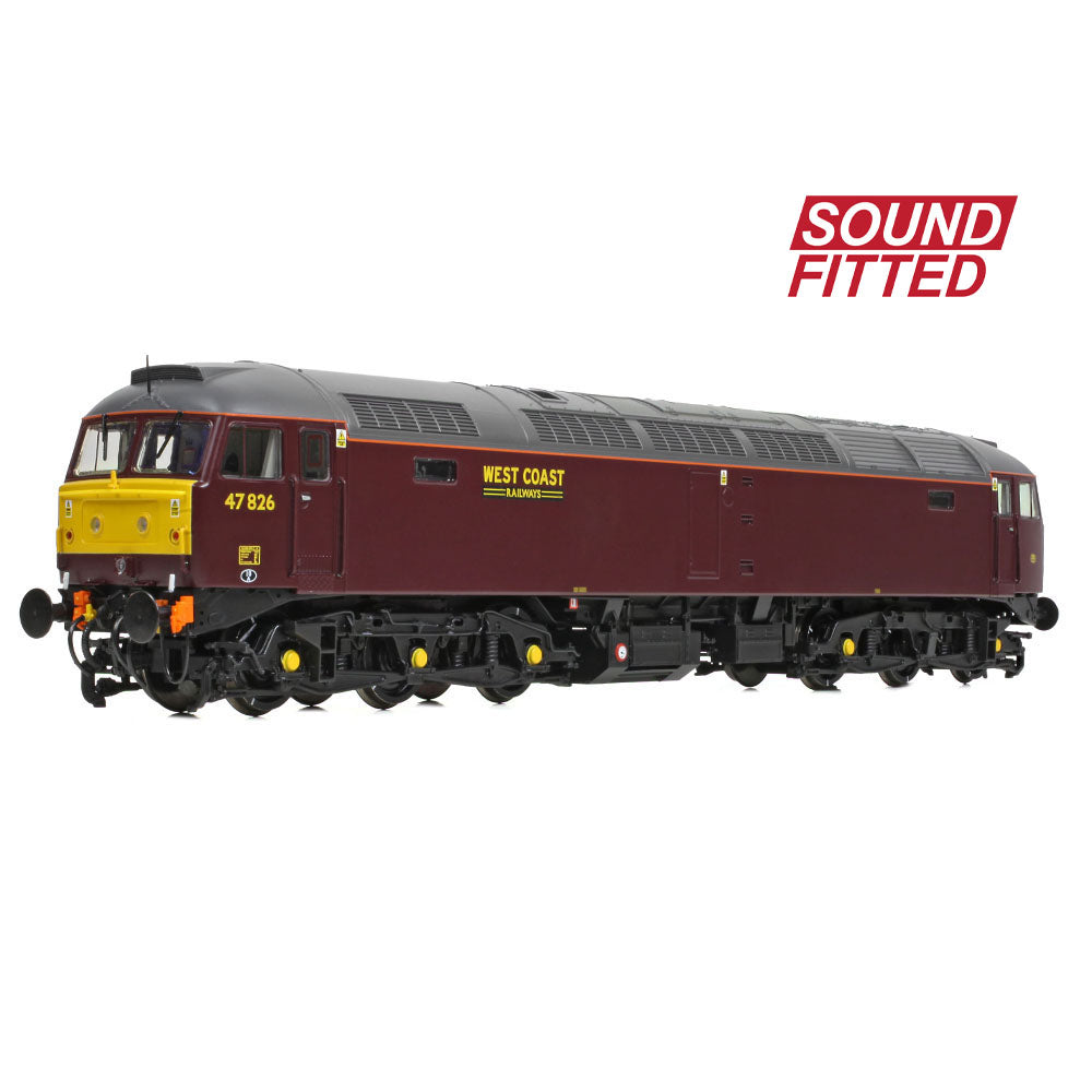 Bachmann Branchline Class 47/4 47826 WCRC Maroon SOUND FITTED 35-431SF