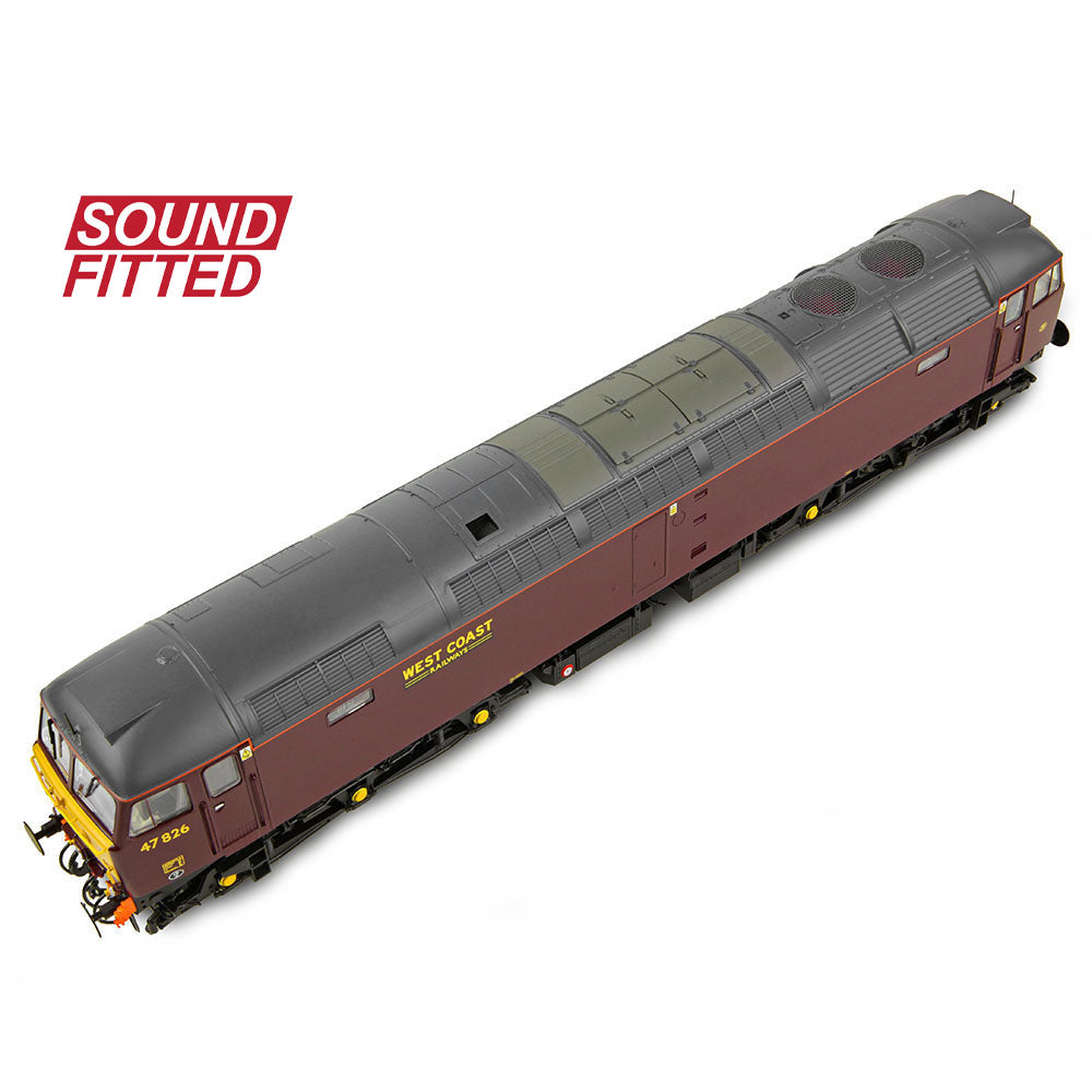Bachmann Branchline Class 47/4 47826 WCRC Maroon SOUND FITTED 35-431SF