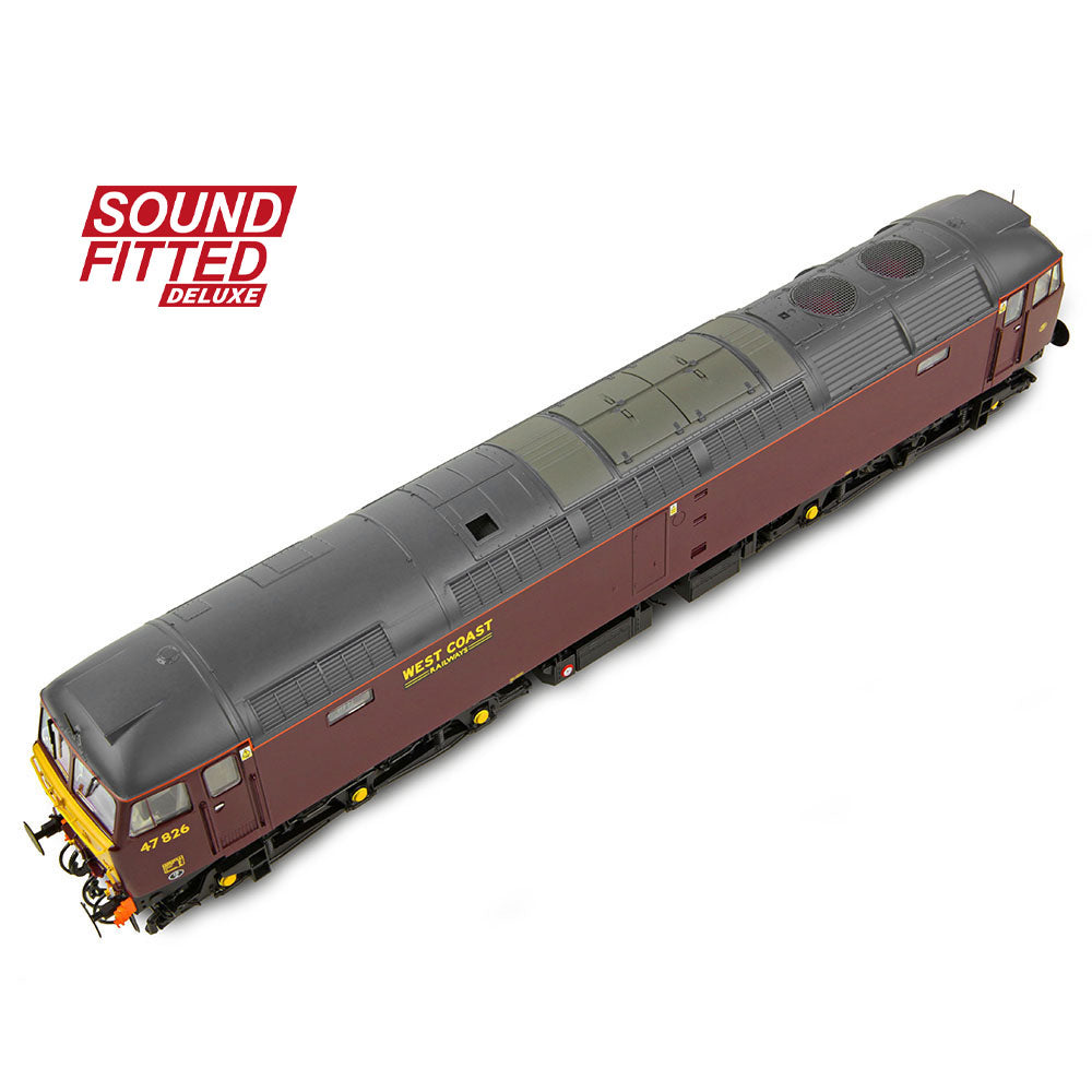 Bachmann Branchline Class 47/4 47826 WCRC Maroon SOUND FITTED DELUXE 35-431SFX