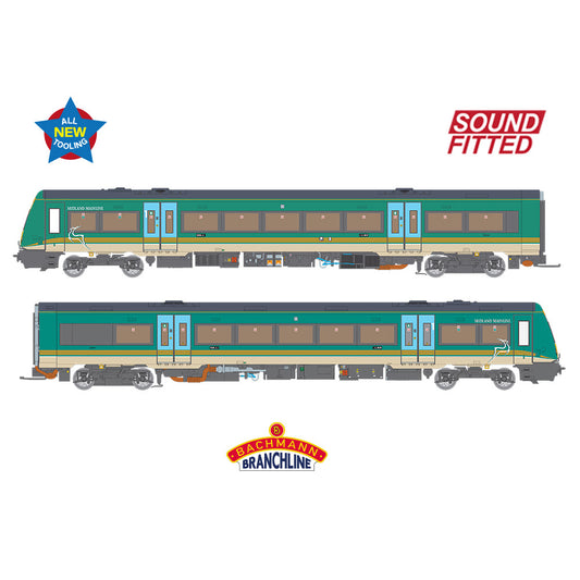 Bachmann 35-601SF Class 170/1 2-Car DMU 170114 Midland Mainline SOUND FITTED