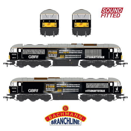 Bachmann Branchline 35-782SF Class 69 69013 Andy's Man Club GBRf Black OO Loco