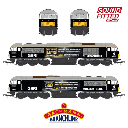 Bachmann Branchline 35-782SFX Class 69 69013 Andy's Man Club GBRf Black OO Loco