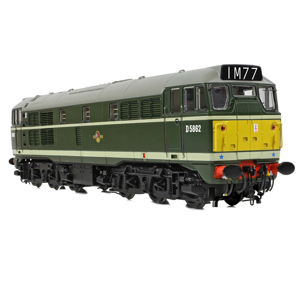 Bachmann Branchline 35-802A Class 30 D5862 BR Green (Small Yellow Panels)