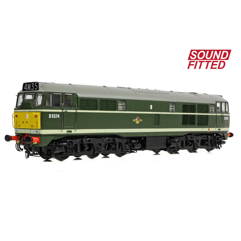 Bachmann Branchline 35-802SF Class 30 D5574 BR Green (Small Yellow Panels) SF